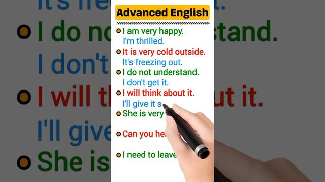 basic vs advanced english communication skills #english #esl