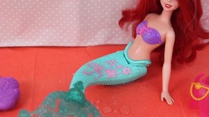 Unboxing  Princess Ariel doll // Распаковка кукла принцесса  русалка Ариель меняет цвет