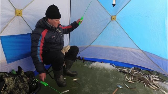 РЫБАЛКА 2021 КЛЕВАЯ РЫБАЛКА ЗИМОЙ из подо льда на самодур БЕШЕНЫЙ КЛЕВ смотреть онлайн