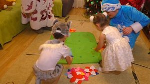 Дед мороз и Снегурочка в гостях у Лизы и Артёма, поздравления с Новым годом!