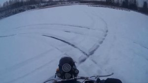 ПЕРЕВЕРНУЛСЯ!!! Покатушки зимой на мотоцикле Урал