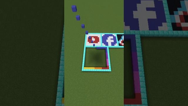 Minecraft satisfying Instagram logo #6: #minecraft #satisfying #shorts