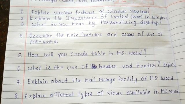 Dca 1st sem Most Important Question Of PC package word, excel, PowerPoint смотреть онлайн