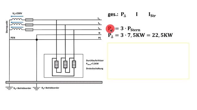Stern- und Dreieckschaltung / L1 unterbrochen / Übungsaufgabe zur Drehstromtechnik / Elektrotechnik смотреть онлайн