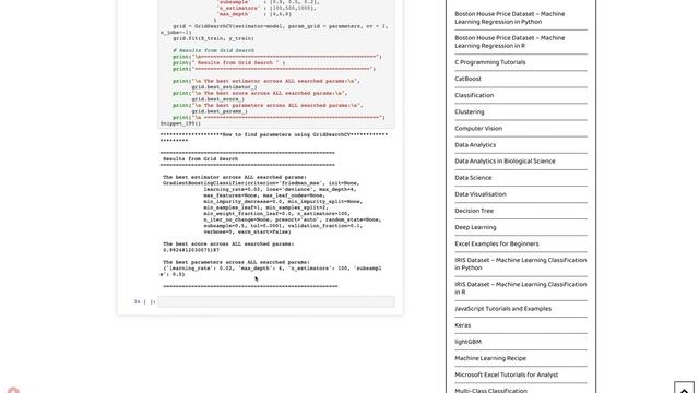 How to find optimal parameters using GridSearchCV in Python смотреть онлайн