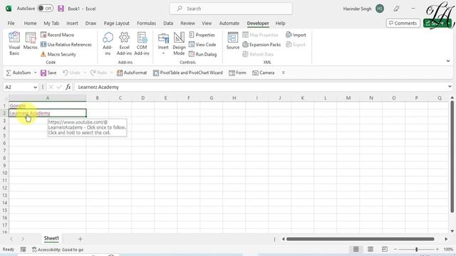 Adding and Removing Hyperlinks in VBA | Excel VBA Tutorial in Hindi