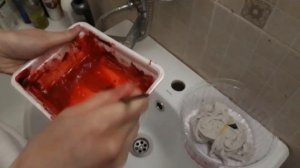 Покрасила футболку Тоникой