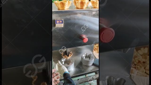 Waffle Cup Making Machine for Ice Cream Business