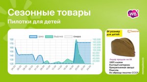 Продажи детских пилоток на Wildberries. Аналитика маркетплейса