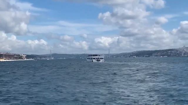 031. СТАМБУЛ. Плывём по Босфору на общественном пароме, идём пешком по Каракёю к метро-мосту. смотреть онлайн