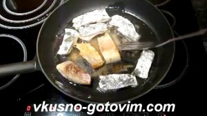 Жареная рыба Линь с помидорами