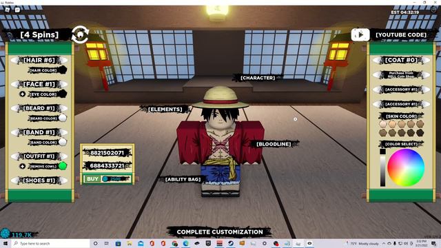 [UPDATE] How To Dress Up As Monkey D. Luffy In Shindo Life