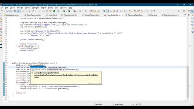 How to implement Forgot Password functionality using Spring Boot Java Thymeleaf смотреть онлайн