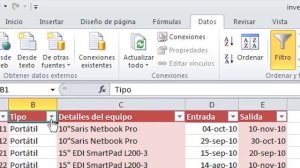 CURSO BÁSICO DE EXCEL 2010: Cómo filtrar datos