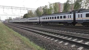 Электропоезд ЭП2Д-0207 (ЦППК) пригородный поезд №7303/7304 Ипподром - Зеленоград-Крюково.