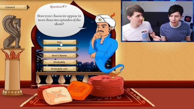 Dan And Phil Play AKINATOR