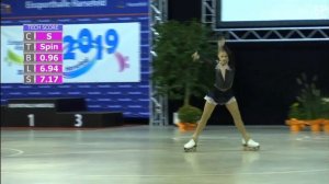 Semisynova Junior SP Europe Championship 2019/Семисынова, Чемпионат Европы 2019 по фигурному катанию