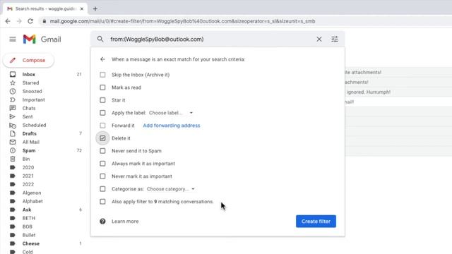 How to automatically delete emails from any sender in Gmail смотреть онлайн