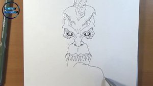 How to draw Fright, Monster, Как нарисовать Страшилище, Монстра