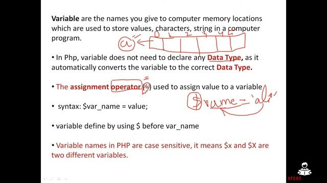 Class 3: Variables in Php | Php7 for Beginner (Bengali)