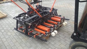 Укладка тротуарной плитки плиткаукладчиком Optimas