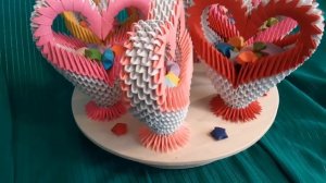 Модульное оригами, подарочная корзинка/ Мodular origami, gift basket          V60