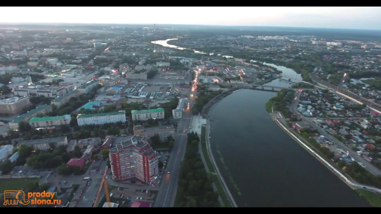 Пенза с высоты, вечерняя Пенза