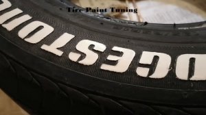 Tire Paint. Краска для шин. Красим Бриджстоун часть 2. Через 5 часов