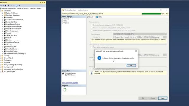 How to RESTORE A DATABASE FROM DIFFERENTIAL BACKUP in SQL Server смотреть онлайн