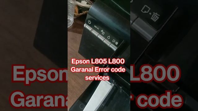 Epson L805 L800 L8050 Garanal Error code services #service #reset #epson