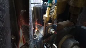 Закалка ТВЧ впадины зуба шестерни.