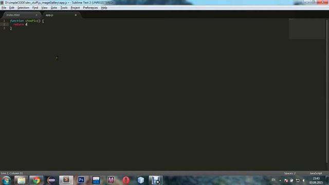 Learn JAVASCRIPT - Simple Image Gallery script