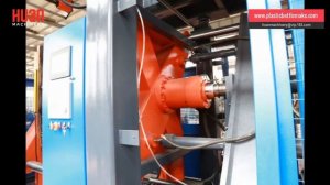 Машина для выдувания полых изделий из полиэтилена высокой плотности большого размера