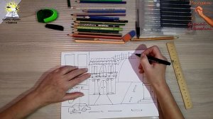 Рисуем городской пейзаж. Урок рисования для начинающих