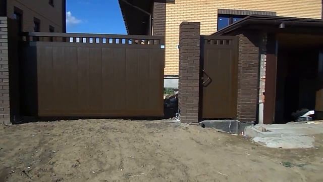 Уличные распашные ворота смотреть онлайн