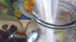 Компот без стерилизации! Компот из персиков с ежевикой! Заготовки на зиму!