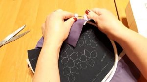 Аппликация из ткани. Выполняем на обычной бытовой швейной машинке.mp4