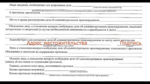 Особенности заполнения водителем протокола и постановления. Что необходимо заполнять, а что нет.