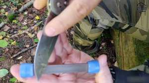 Карманный мусат Lansky для правки ножей - Заточка ножа в походных условиях - EDC точилка