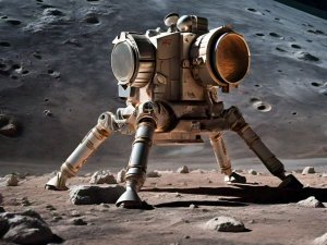 Поверхность Луны в 3d