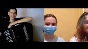 Баянист и гитарист играет в чат рулетке