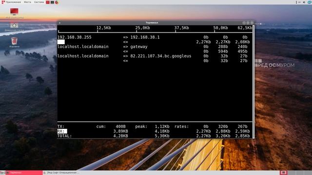 Сеть в РЕД ОС. Утилиты мониторинга работы сети смотреть онлайн