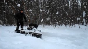 Самодельный буксировщик с кпп.  Часть 3.  Первый выезд