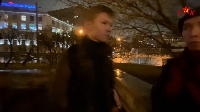 Митинг против рабства. Москва. ЧастьIII. Союз коммунистической молодёжи. Денис З