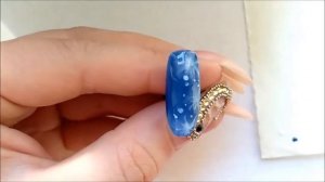 Простой и быстрый дизайн ногтей. Зимний дизайн ногтей. База для растекания Azure