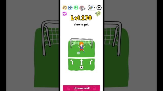 Trick me level 170 score a goal walkthrough solution