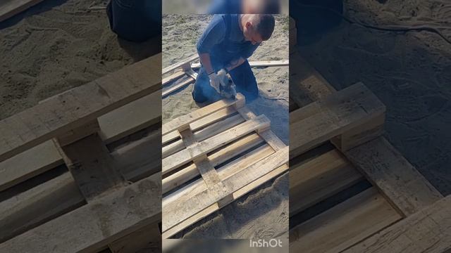 Садовая мебель из поддонов, мебель для сада, экономная мебель из поддонов
