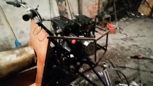 Самодельный снегоход облицовка день первый