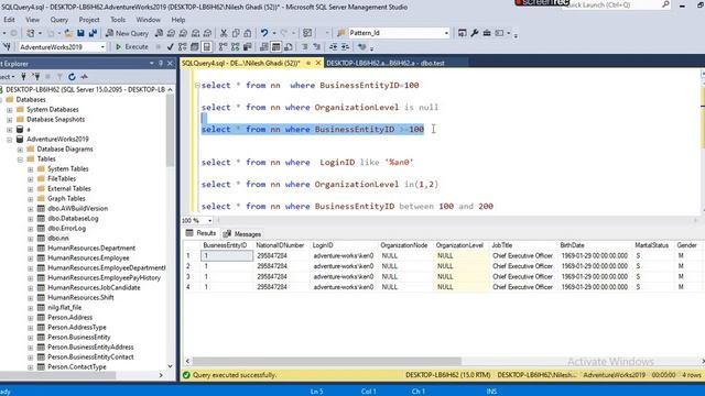 sql 6 where isnull like in between  #sqlbasics #sqlbetween #sqlforbeginners