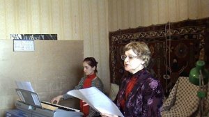 ОСЕНЬ. РЕПЕТИЦИЯ АЛЛЫ ЛОМОВИЦКОЙ СО СТУДЕНТАМИ КОНСЕРВАТОРИИ...